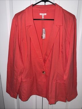 Maurices Open-Front Lightweight Coral Blazer Jacket - Women